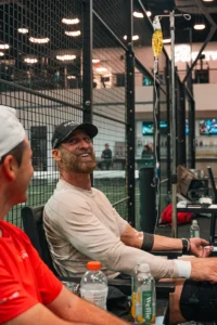therapy session for athletes during recovery at a sports facility