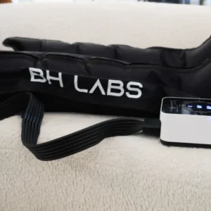 BH Labs compression therapy boots with control device for muscle recovery and circulation