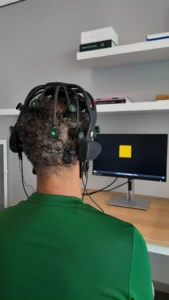 brain monitoring using EEG headset for neurofeedback and mental optimization